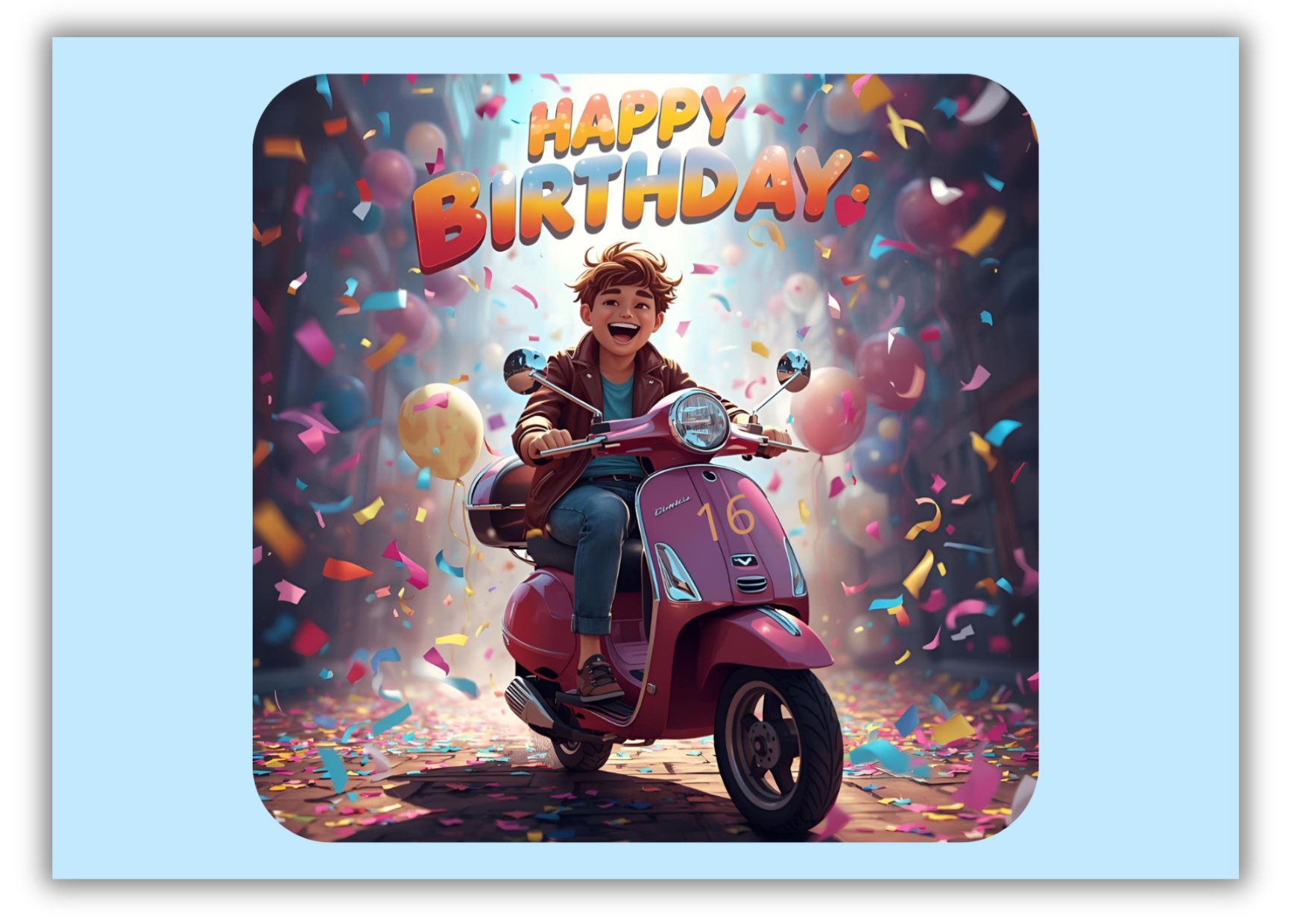 🎉Happy 16th Birthday  - Scooter Fun