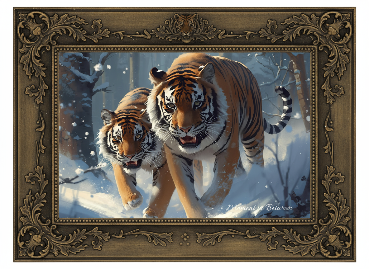 🐅 Wild Serenity
– Tigers in Snow Song Card