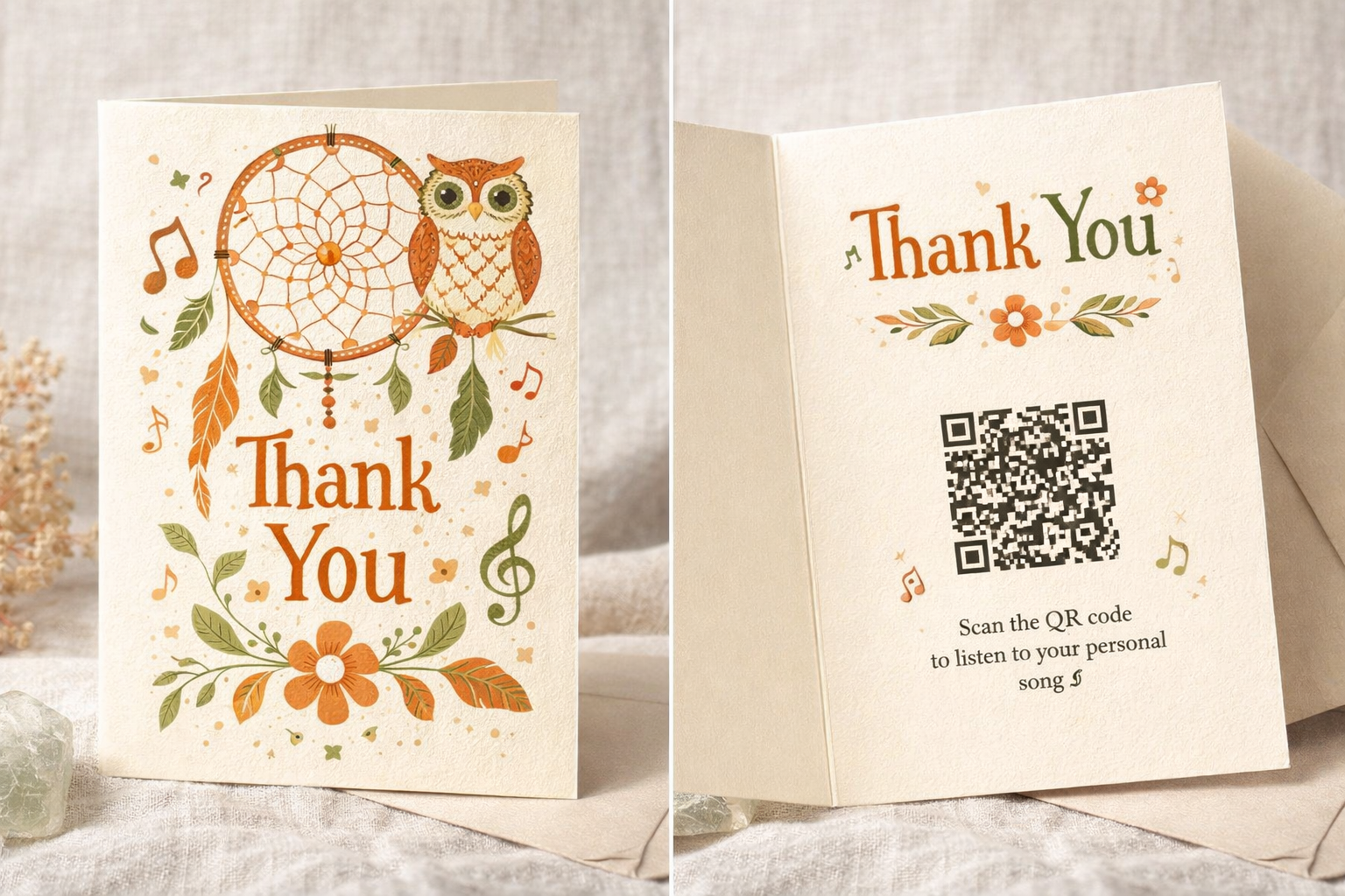 Uil & Dreamcatcher – Bedankt! Song Card