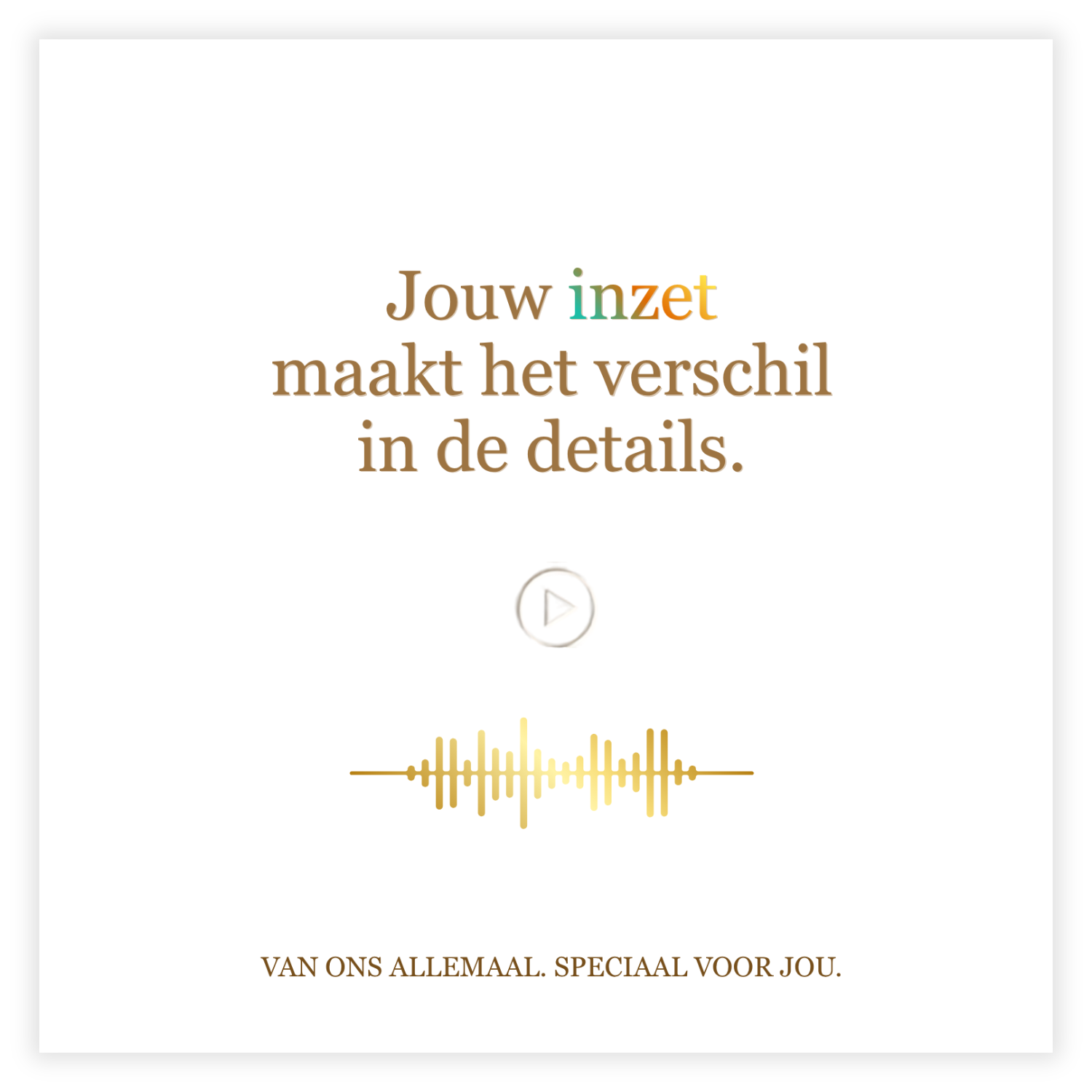 Jouw inzet maakt het verschil in de details
