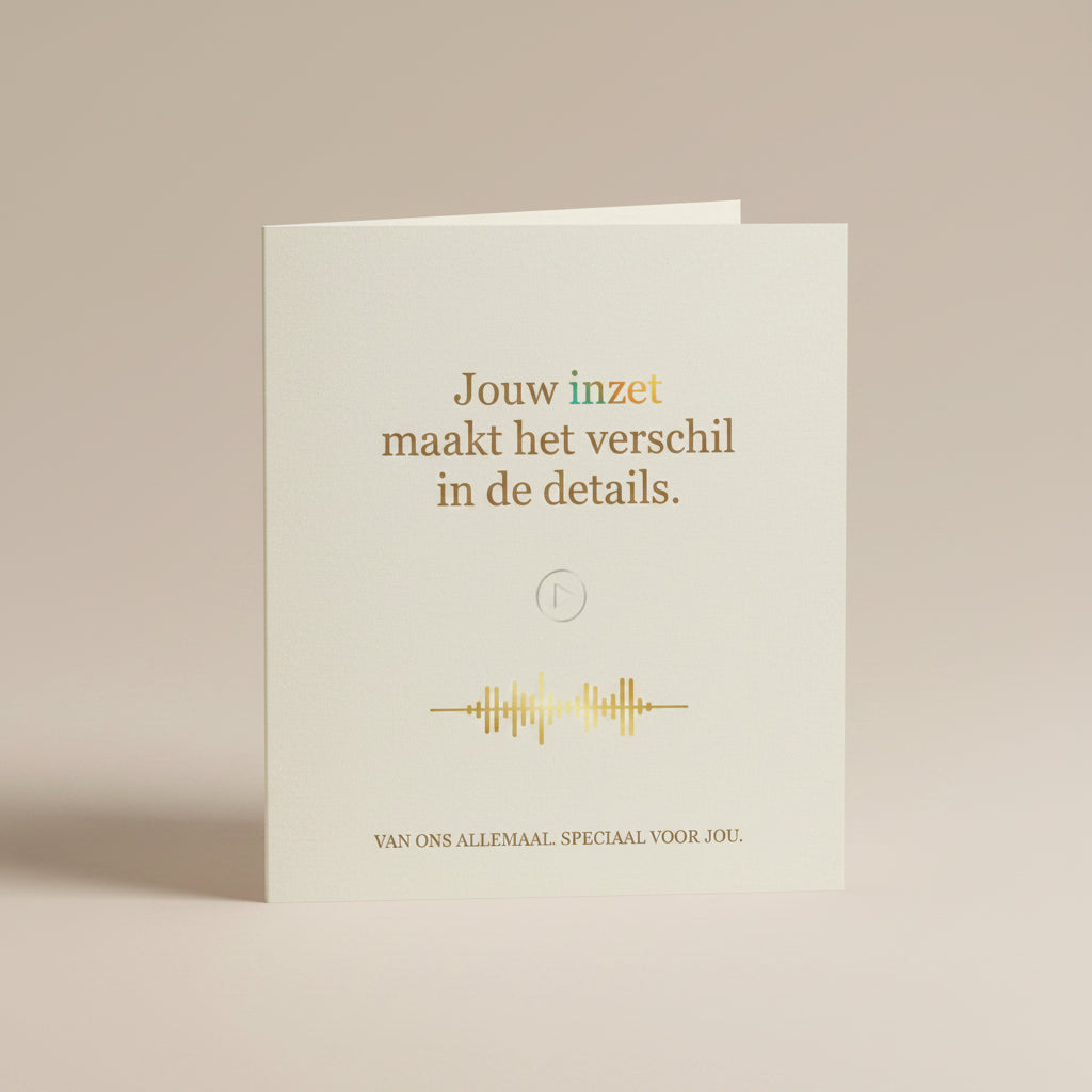 Jouw inzet maakt het verschil in de details!