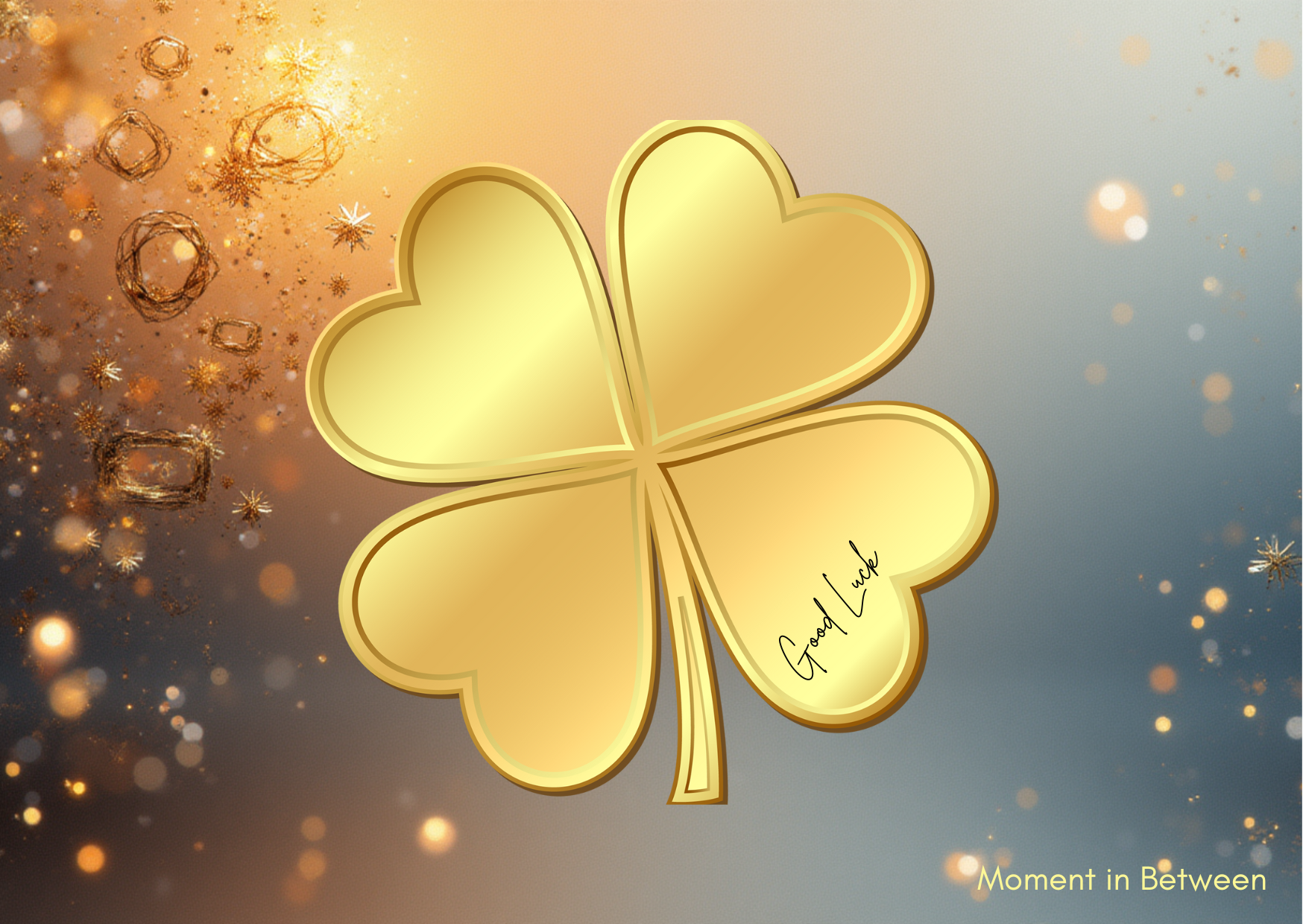 Golden Luck– Good Luck Song Card