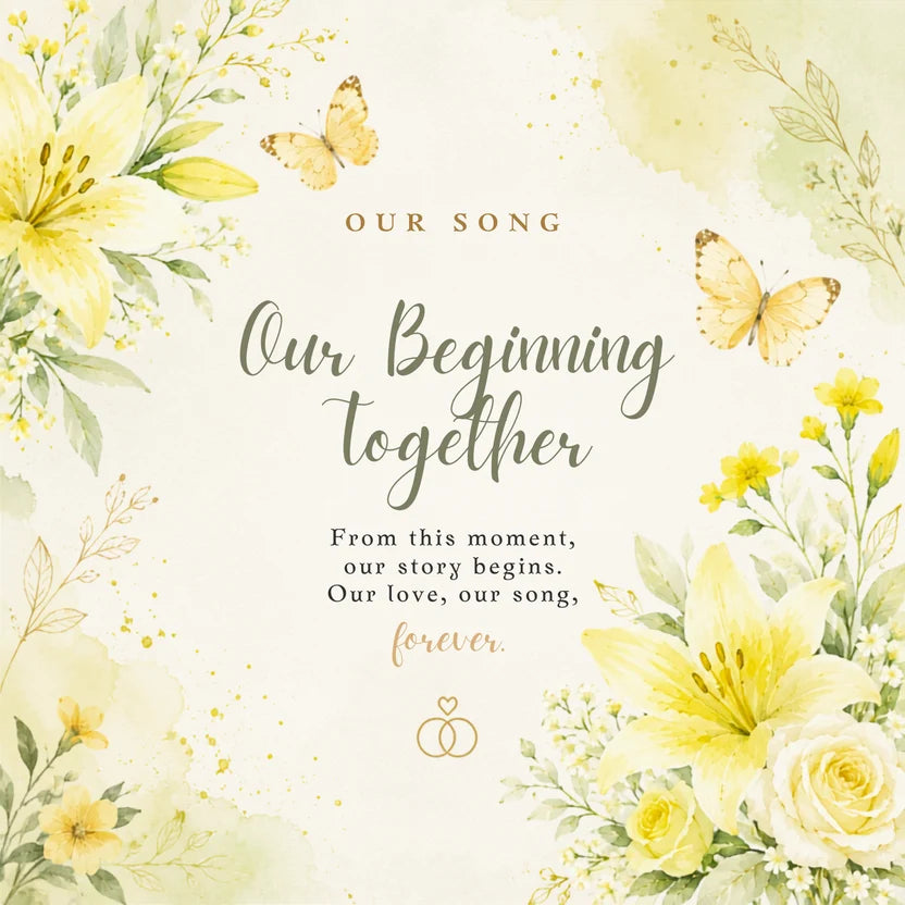 Our Beginning Togheter | Persoonlijk Trouwlied