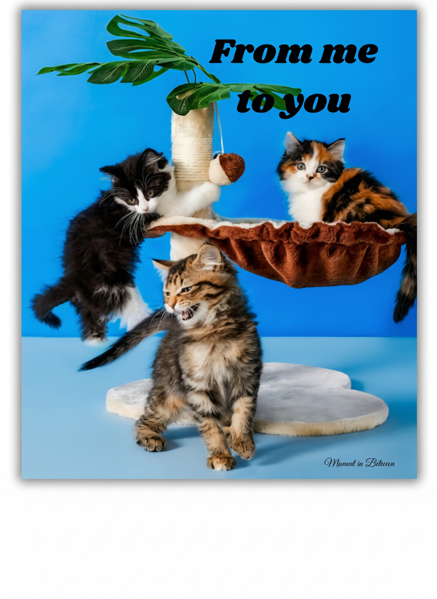 🐾 From Me to You
– Kittens Song Card