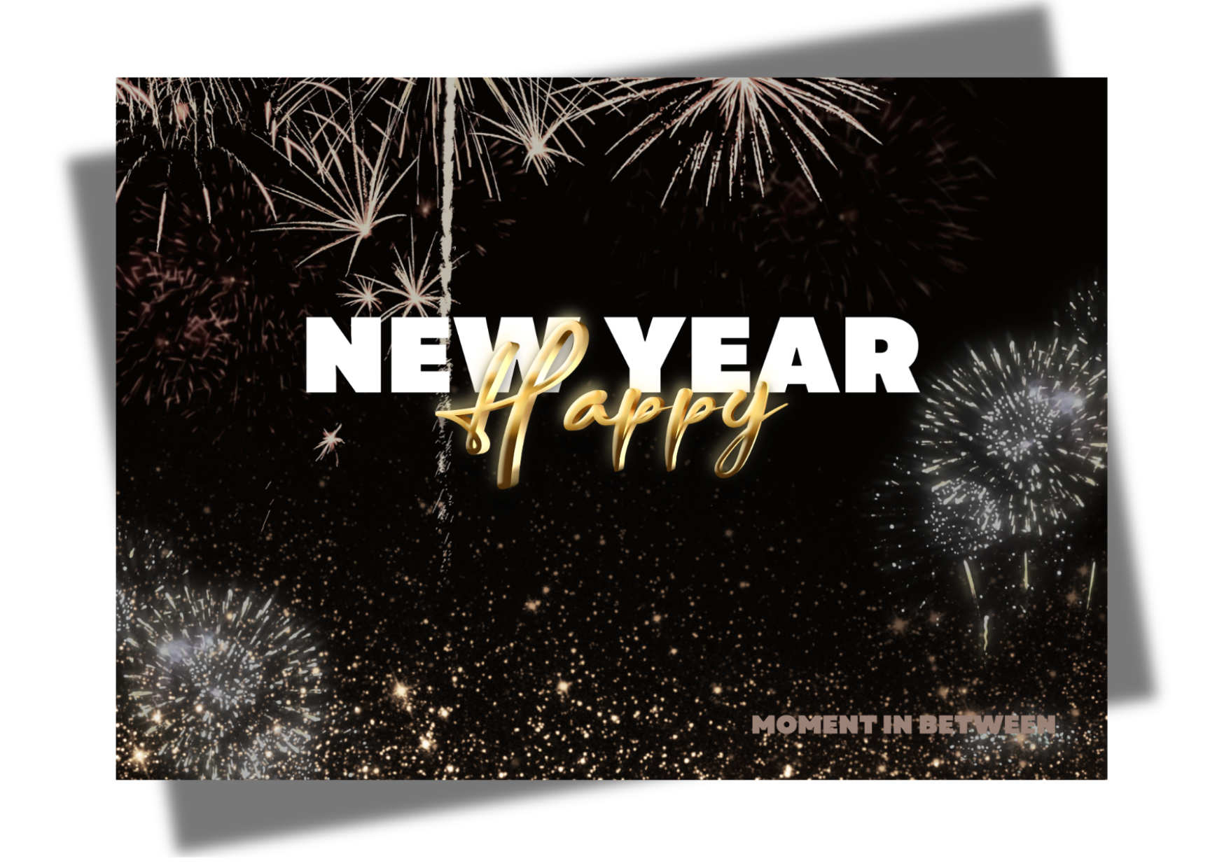 🎇 Midnight Sparkles – New Year Song Card