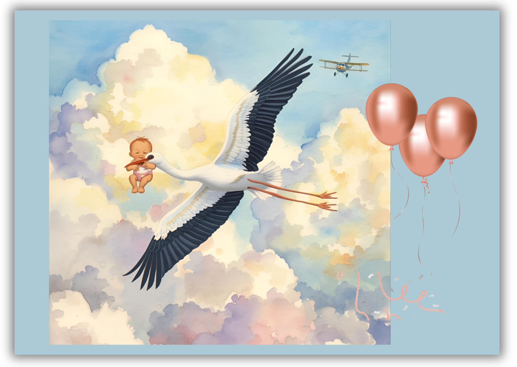 🕊️ Bundle of Joy
– Stork Song Card
