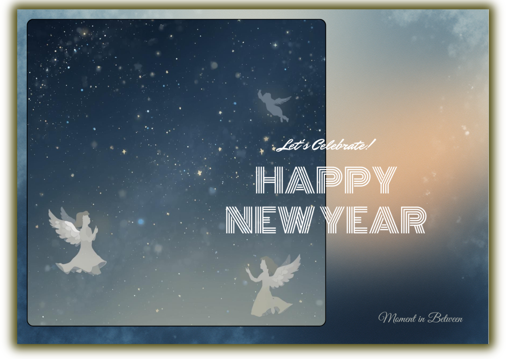 👼 Angels of Light – New Year Song Card