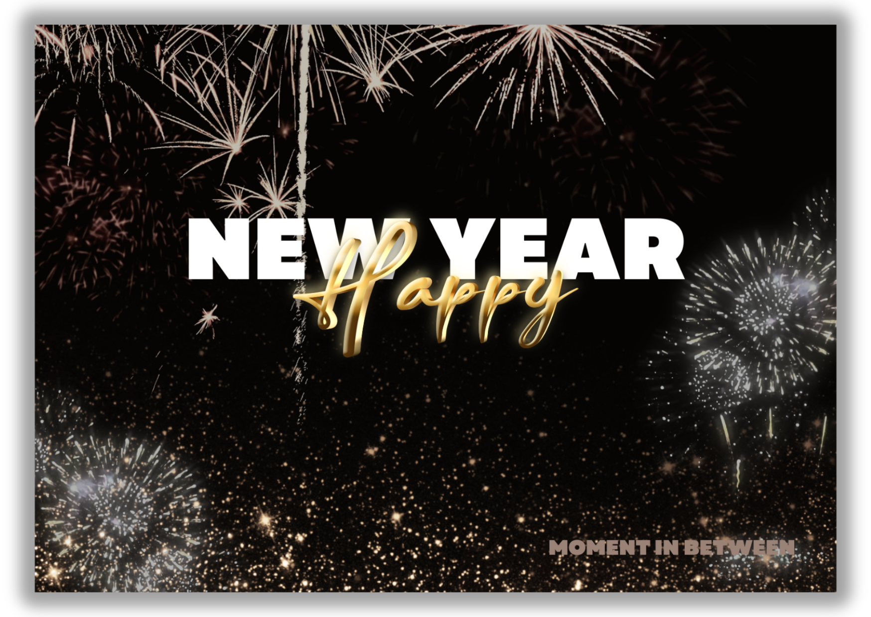 🎇 Midnight Sparkles – New Year Song Card