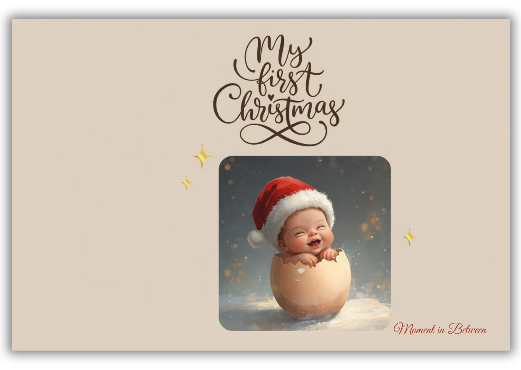 My First Christmas - Christmas Song Card