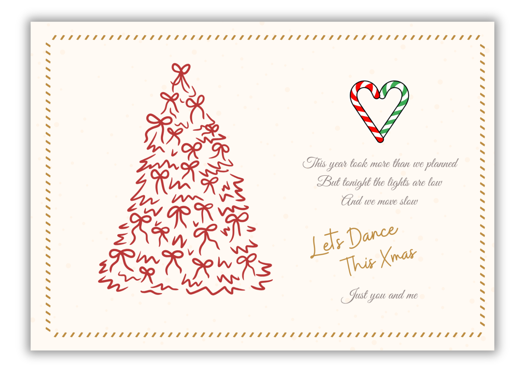 Lets Dance – Christmas Song Card