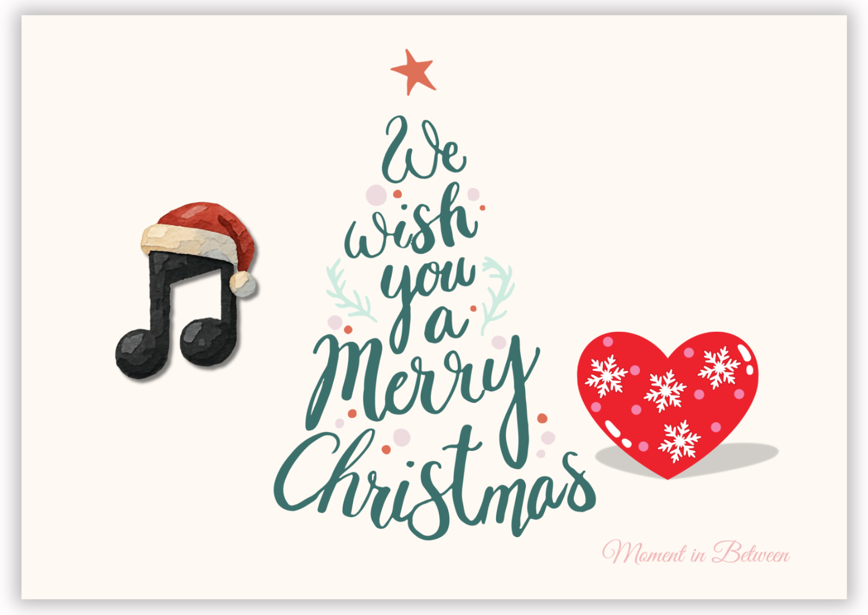 The Musical PartyNote  – Christmas Song Card