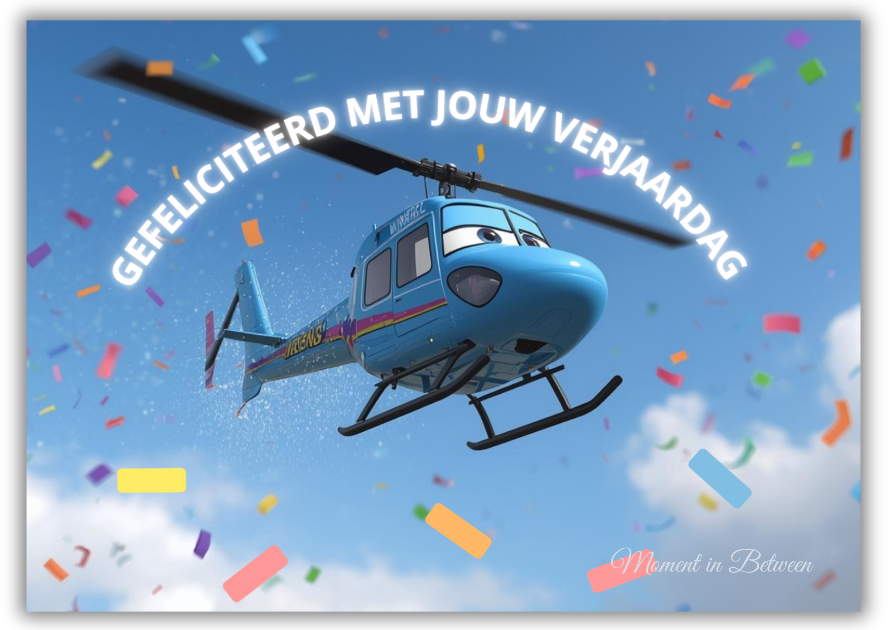 Sky full Confetti – Birthday Song Card