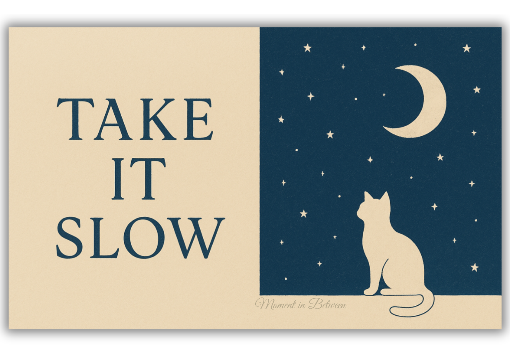 Moonlit Slowdown – Night Sky Song Card