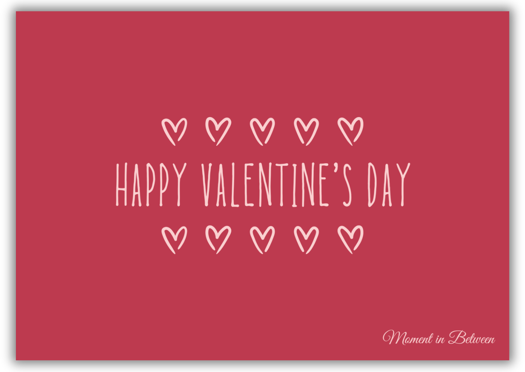 Red Letter Love - Valentine Songcard