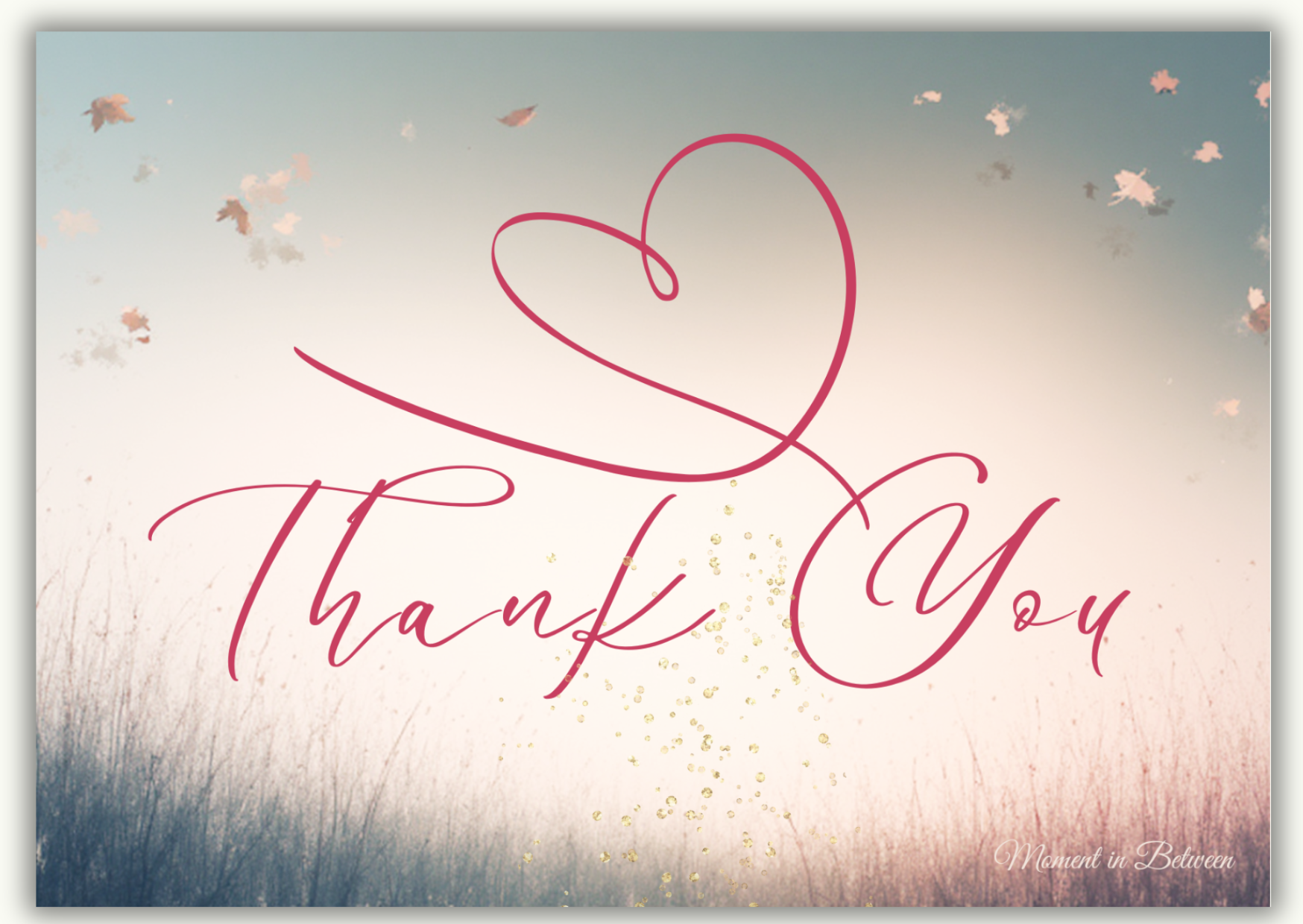 Sky Full of Gratitude - Thank you Song Card