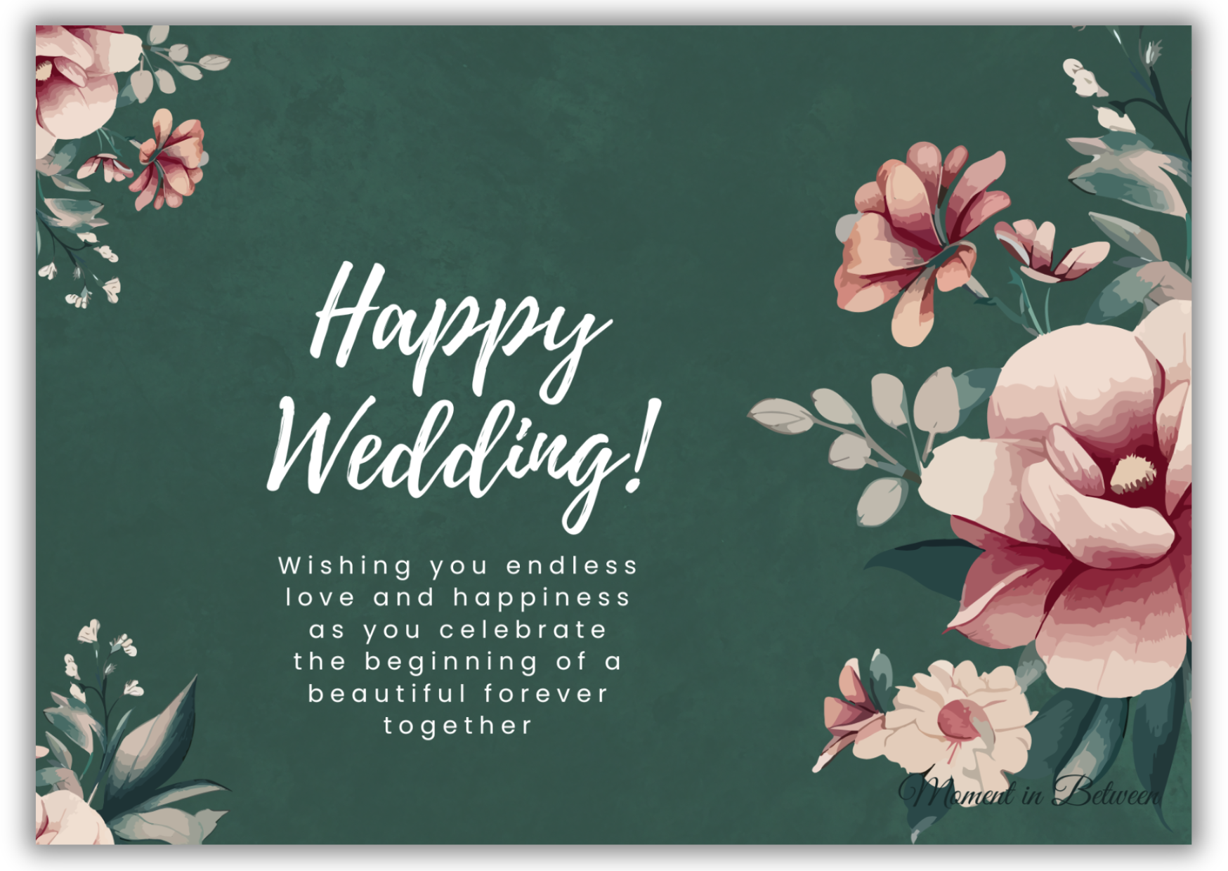 Emerald Ever After – Wedding Song Card