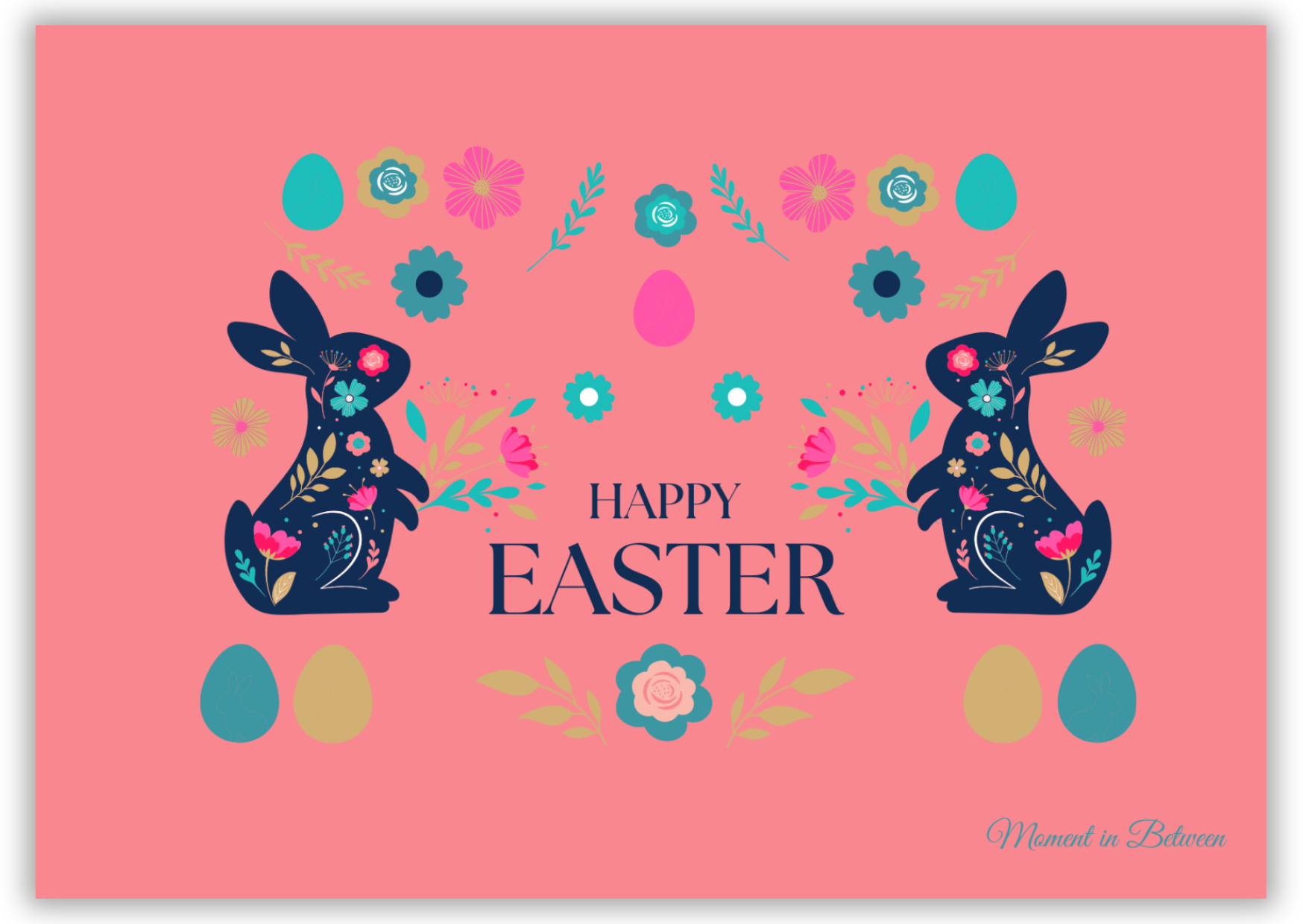 Bunny Art - Easter Song Card