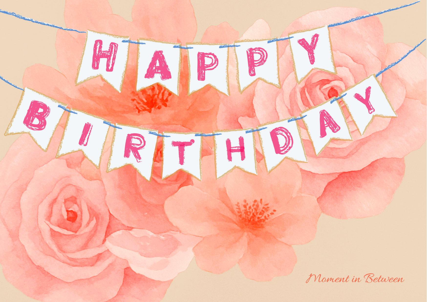 🌸 Soft Bloom Wishes
– Birthday Song Card