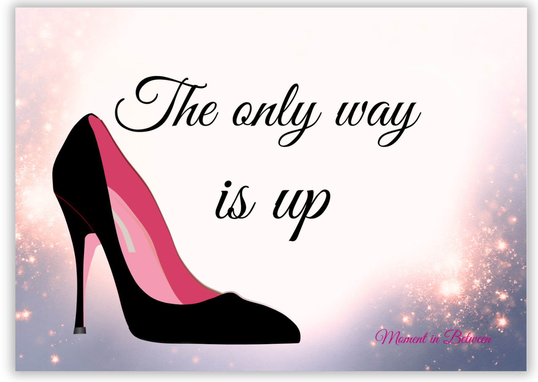 The only way is up - Songcard