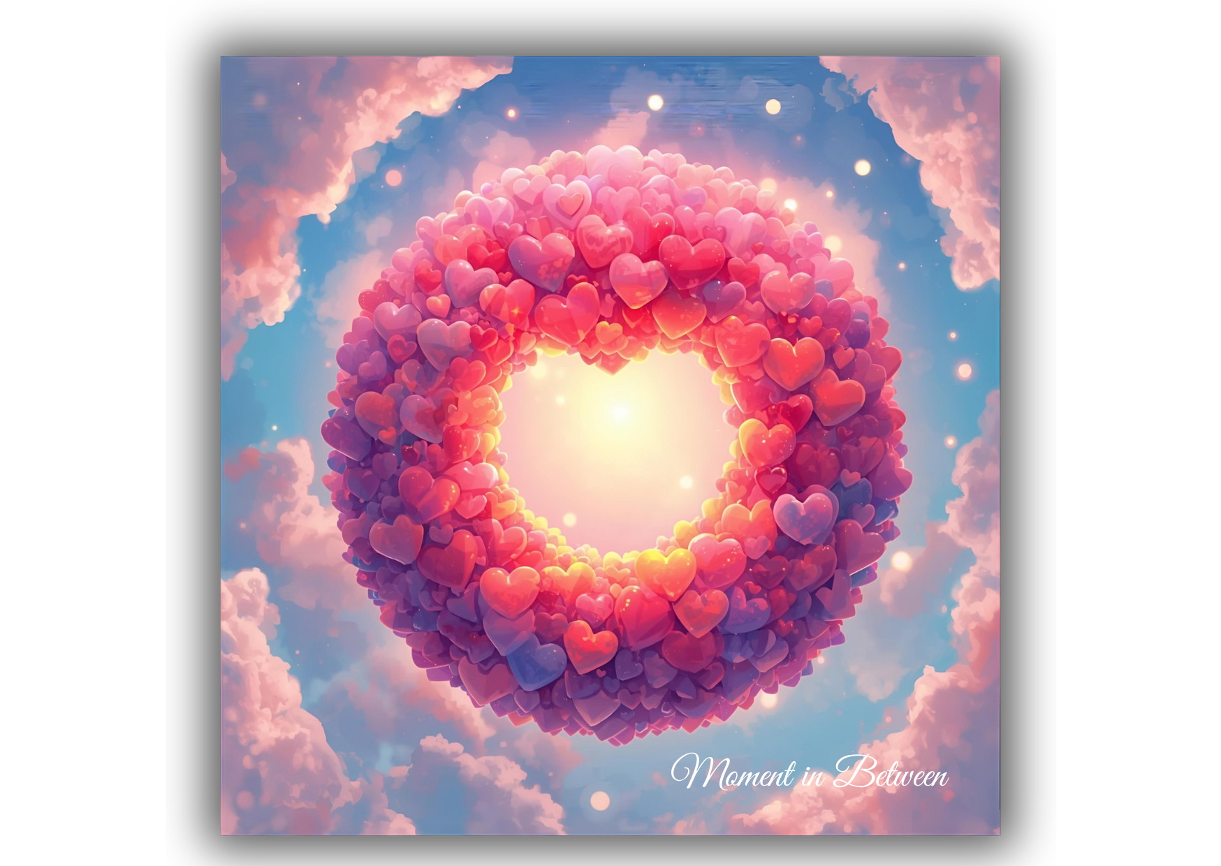 💖 Heart of Clouds
– Love Song Card