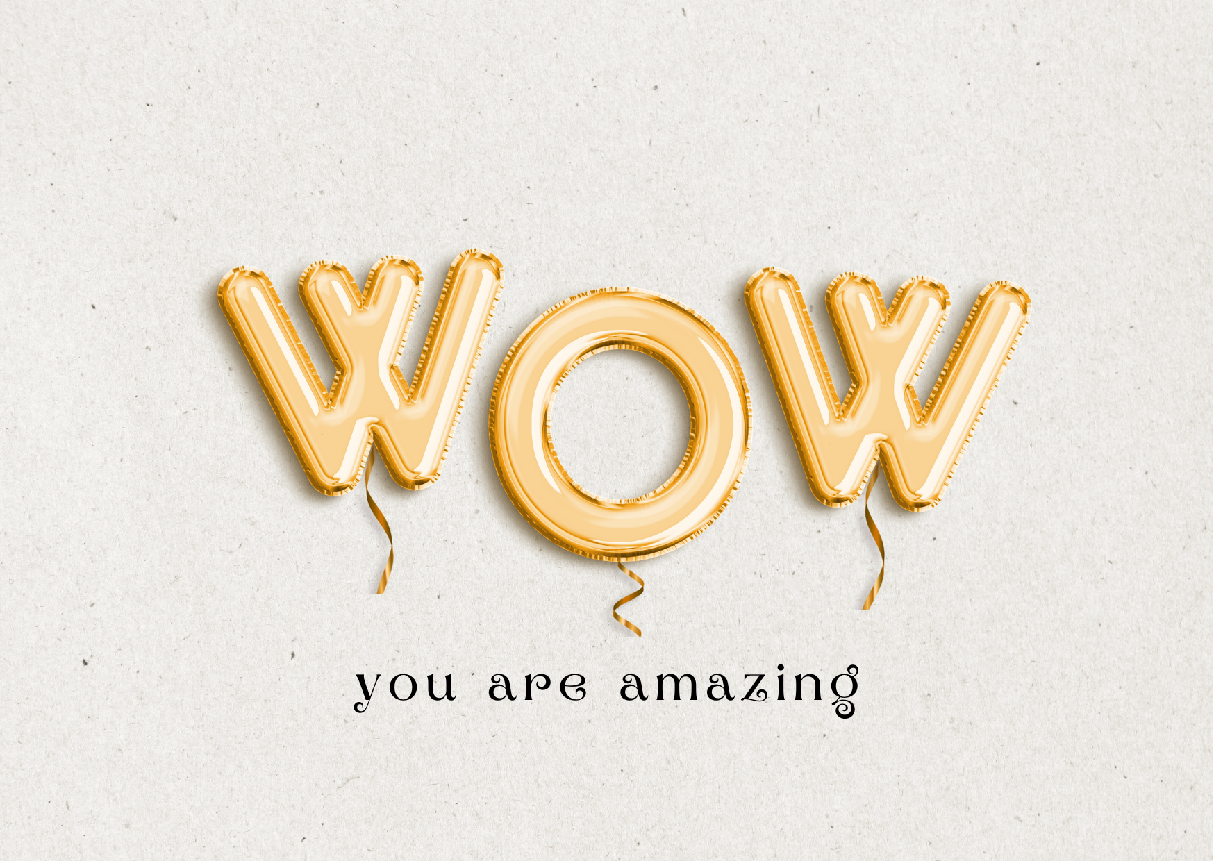 ⭐ You Are Amazing
– WOW Song Card