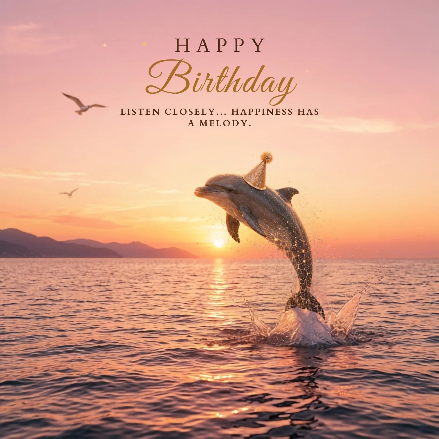 Birthday Melody Dolphin