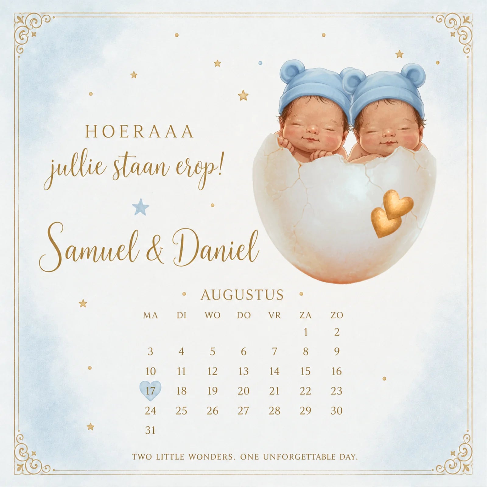 Hoeraaa! Je staat erop! 🩵🩵