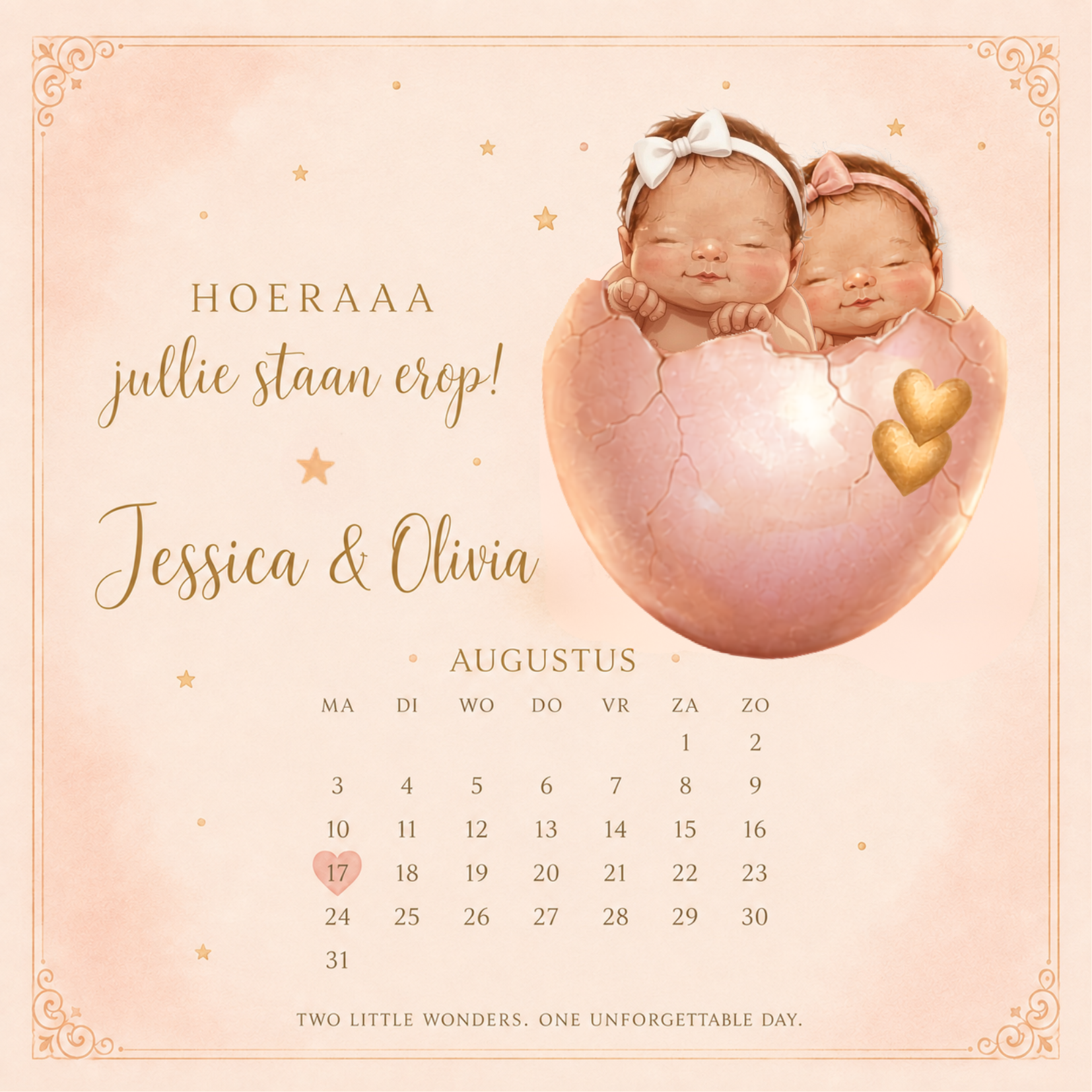 Hoeraaa, jullie staan erop! 🩷