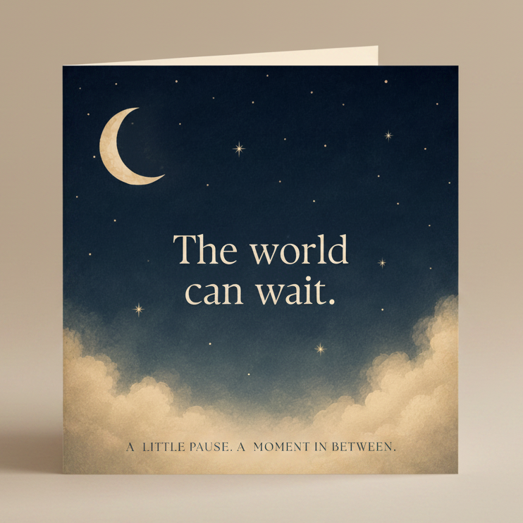 The World can Wait.