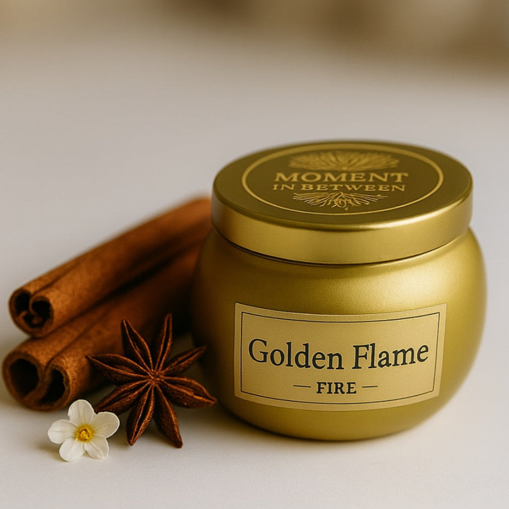 Geurkaars Golden Flame - Fire