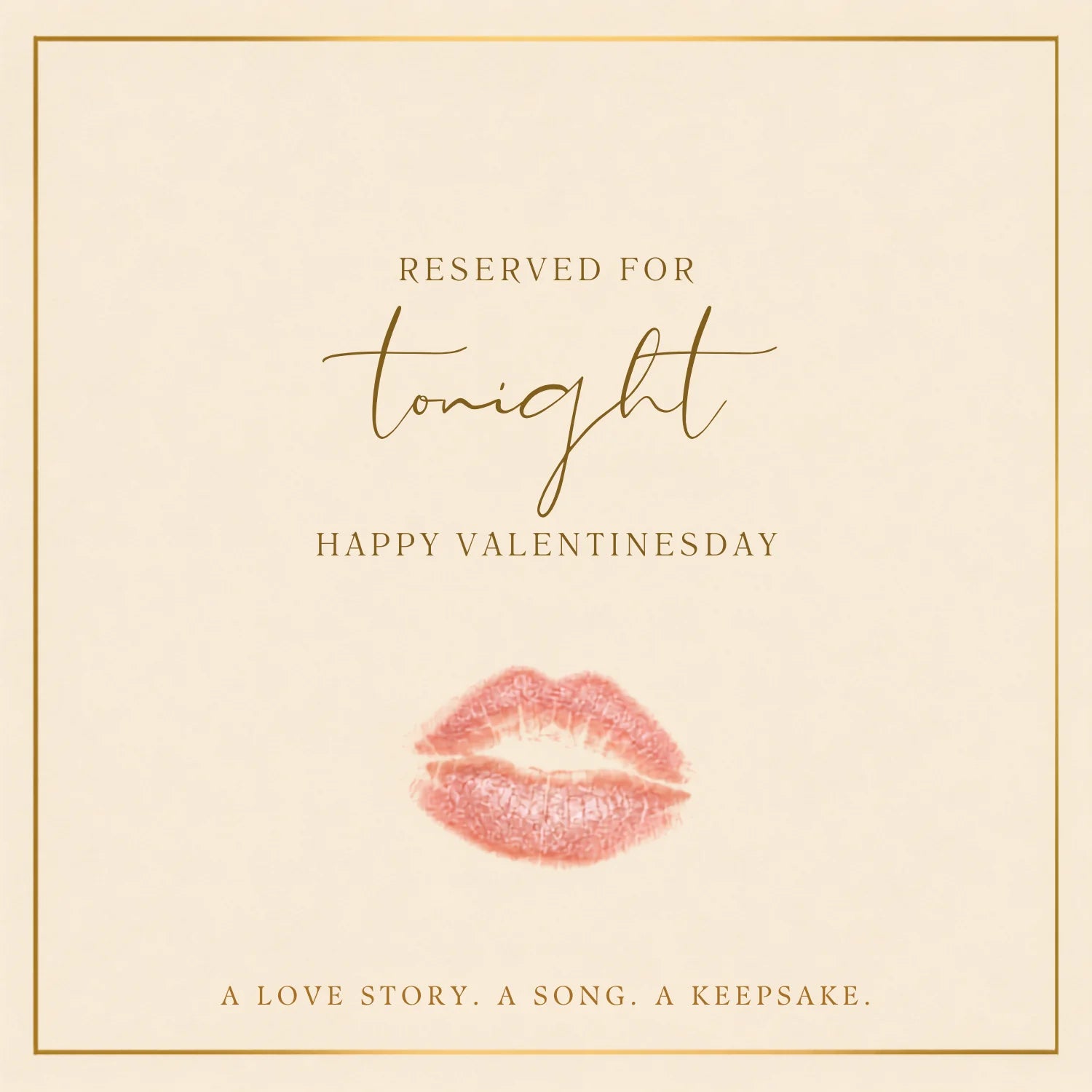 Reserved for tonight