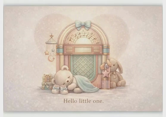 Hello Little one jukebox - Geboorte Song Card