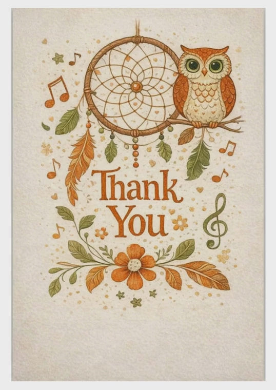 Uil & Dreamcatcher – Bedankt! Song Card