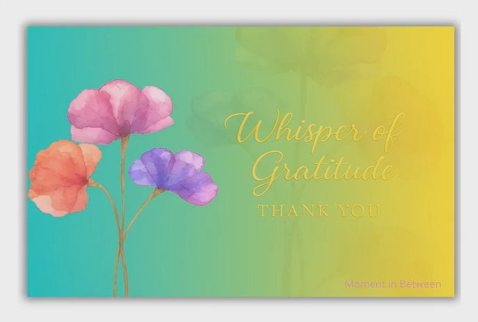 🌸 Whisper of Gratitude – Bedankt! Song Card
