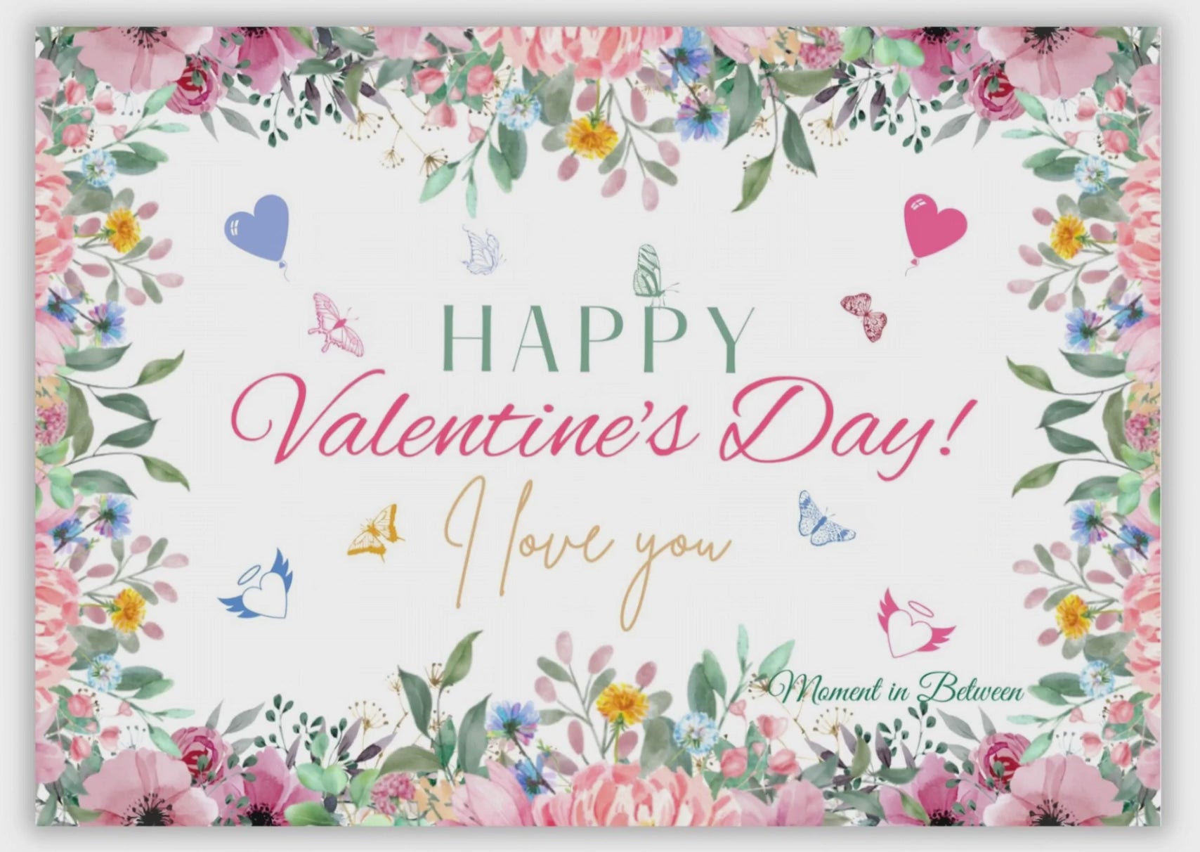 Garden of My Heart - Valentine Song Card