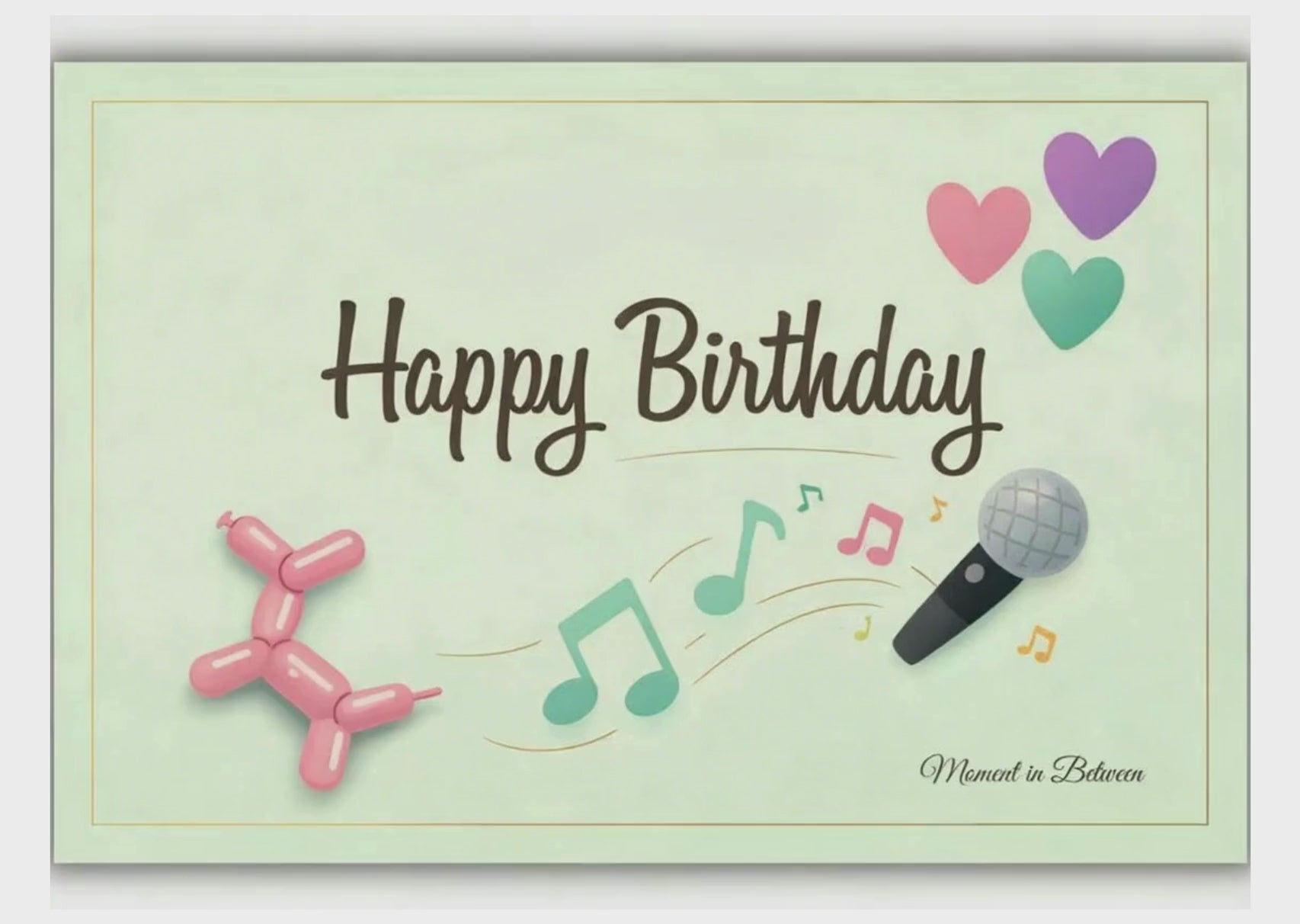 Birthday Song Card