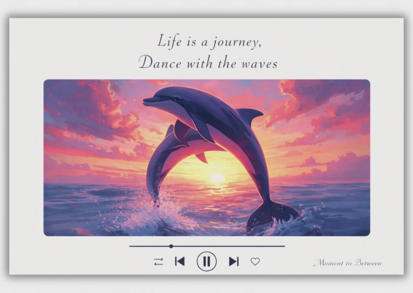 Dance with the Waves - Mindful Message Song Card