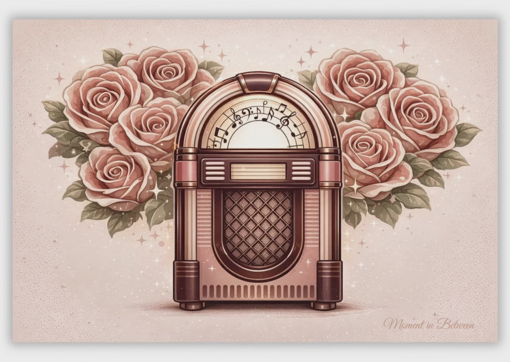 Roses in the Music - Friendship & Love Song Card