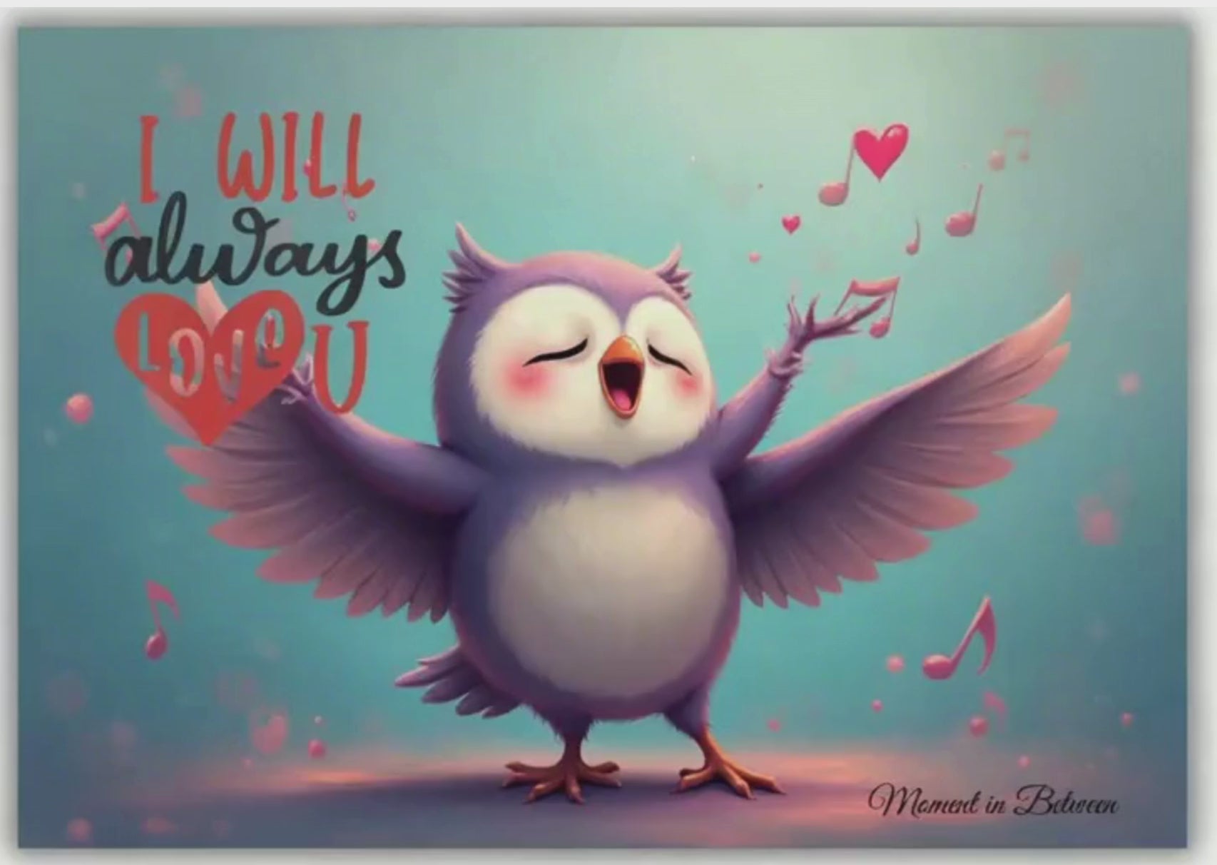 Ow'll always love you - Love & Friendship Song Card