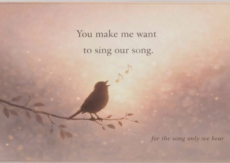 For the song only we hear - Valentijn Song Card