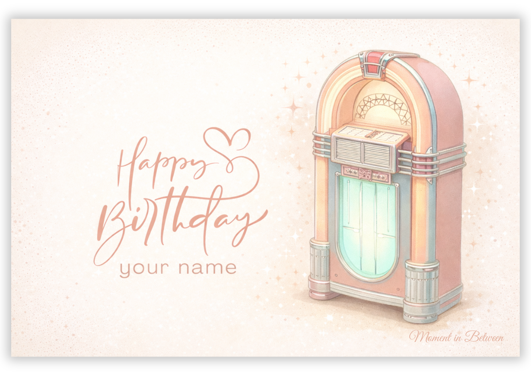 BDay Music Party  -  Birthday Song Card